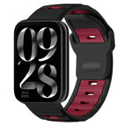 For Xiaomi Band 10 Pro / 9 Pro / Redmi Watch 6 / Black+Wine Red