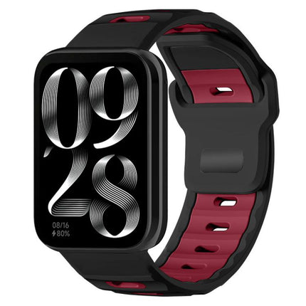 xDfind Flat-head Dual-color Silicone Watch Band, For Xiaomi Band 10 Pro / 9 Pro / Redmi Watch 6