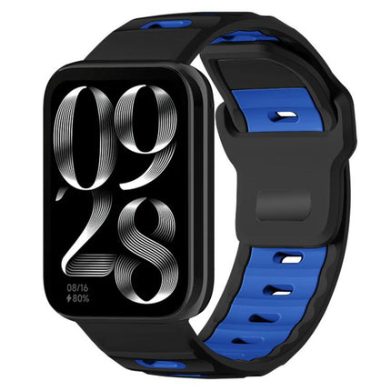 xDfind Flat-head Dual-color Silicone Watch Band, For Xiaomi Band 10 Pro / 9 Pro / Redmi Watch 6