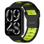 For Xiaomi Band 10 Pro / 9 Pro / Redmi Watch 6 / Black+Fluorescent Green