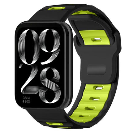 xDfind Flat-head Dual-color Silicone Watch Band, For Xiaomi Band 10 Pro / 9 Pro / Redmi Watch 6