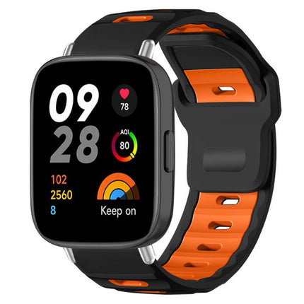 xDfind Flat-head Dual-color Silicone Watch Band, For Redmi Watch 3