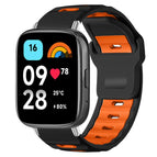 For Redmi Watch 3 Active / Watch 3 Lite / Black+Orange