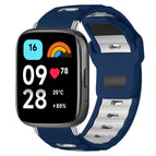 For Redmi Watch 3 Active / Watch 3 Lite / Navy Blue+White