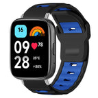 For Redmi Watch 3 Active / Watch 3 Lite / Black+Royal Blue