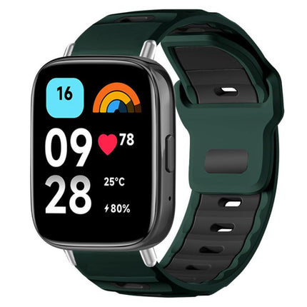 xDfind Flat-head Dual-color Silicone Watch Band, For Redmi Watch 3 Active / Watch 3 Lite
