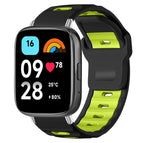 For Redmi Watch 3 Active / Watch 3 Lite / Black+Fluorescent Green
