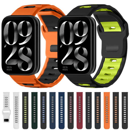 xDfind Flat-head Dual-color Silicone Watch Band, For Redmi Watch 3