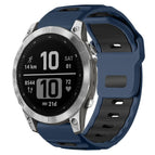 For Garmin Fenix 8/7/6/5 22mm / Blue Grey+Black