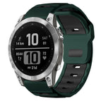 For Garmin Fenix 8/7/6/5 22mm / Wilderness Green+Black