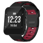 For Garmin Forerunner 35/30/35j / Black+Wine Red