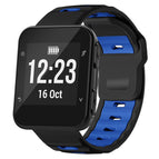 For Garmin Forerunner 35/30/35j / Black+Royal Blue