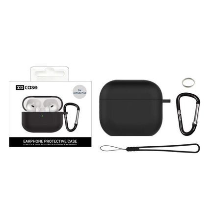 XDcase 2.5mm Thick Silicone Earbud Protective Case with Hook, For AirPods Pro 3, For AirPods 4, For AirPods Pro 2 / 1