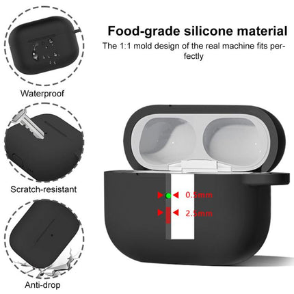 XDcase 2.5mm Thick Silicone Earbud Protective Case with Hook, For AirPods Pro 3, For AirPods 4, For AirPods Pro 2 / 1
