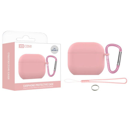 XDcase 2.5mm Thick Silicone Earbud Protective Case with Hook, For AirPods Pro 3, For AirPods 4, For AirPods Pro 2 / 1