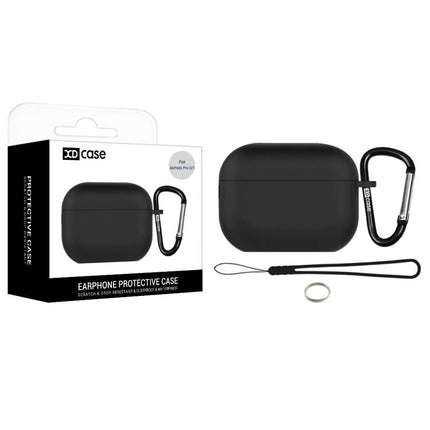 XDcase 2.5mm Thick Silicone Earbud Protective Case with Hook, For AirPods Pro 3, For AirPods 4, For AirPods Pro 2 / 1