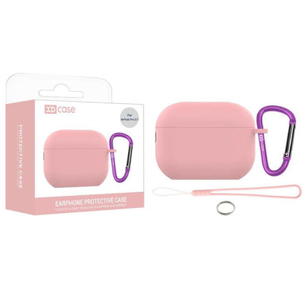 XDcase 2.5mm Thick Silicone Earbud Protective Case with Hook, For AirPods Pro 3, For AirPods 4, For AirPods Pro 2 / 1