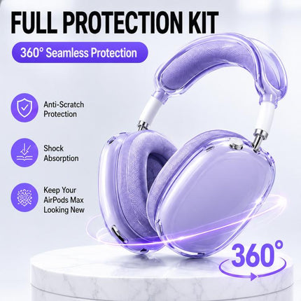 XDcase 3 in 1 TPU Headset Protective Case, For Apple AirPods Max / Max 2