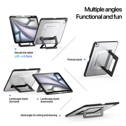 DUX DUCIS Axis Series Multi-functional Holder Tablet Protective Case, For iPad Air 13 2025 / 2024 / 2026, For iPad Air 11 2025 / 2024 / 2026, For iPad Pro 13 2025 / 2024, For iPad 2022 / 11 2025, For iPad Pro 11 2025 / 2024