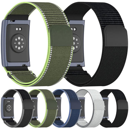 For Amazfit Helio Strap xDfind Covered Nylon Loop Band, 280mm Wristband, 420mm Arm Strap