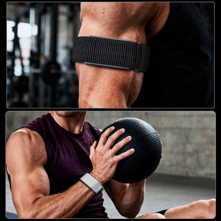 For Amazfit Helio Strap xDfind Covered Nylon Loop Band, 280mm Wristband, 420mm Arm Strap
