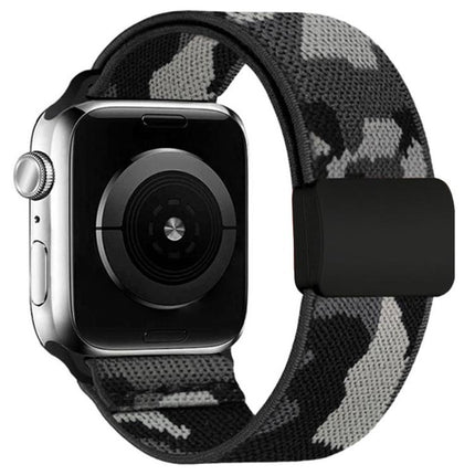 xDfind Elastic Nylon Braided Magnetic Buckle Watch Band, For Apple Watch 42 / 44 / 45 / 46 / 49mm, For Apple Watch 38 / 40 / 41 / S11 42mm