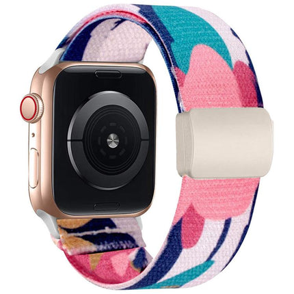 xDfind Elastic Nylon Braided Magnetic Buckle Watch Band, For Apple Watch 42 / 44 / 45 / 46 / 49mm, For Apple Watch 38 / 40 / 41 / S11 42mm