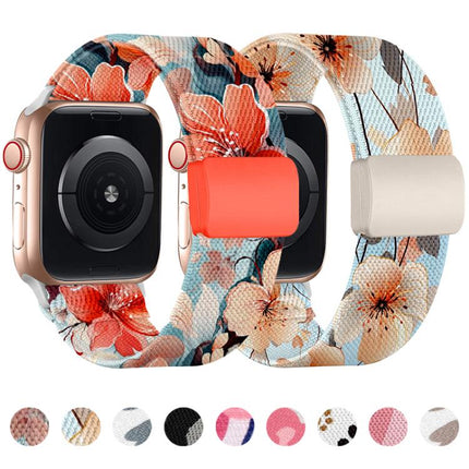 xDfind Elastic Nylon Braided Magnetic Buckle Watch Band, For Apple Watch 42 / 44 / 45 / 46 / 49mm, For Apple Watch 38 / 40 / 41 / S11 42mm