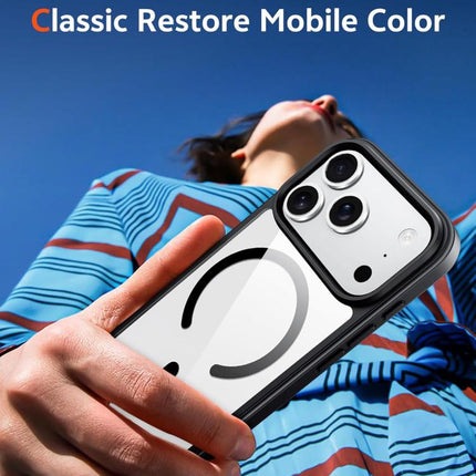 XDcase JINDUN Clear Cover Independent Metal Button Magnetic Phone Case, For iPhone 17 Pro Max, For iPhone 17 Pro, For iPhone 17