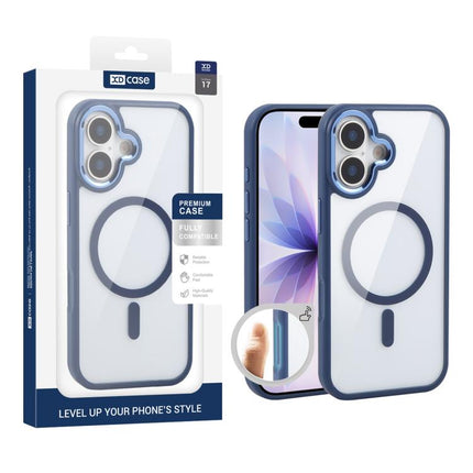 XDcase JINDUN Clear Cover Independent Metal Button Magnetic Phone Case, For iPhone 17 Pro Max, For iPhone 17 Pro, For iPhone 17