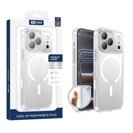 XDcase Frosted Transparent Magnetic Shockproof Phone Case, For iPhone 18, For iPhone 18 Pro, For iPhone 18 Pro Max, For iPhone 17 Pro Max, For iPhone 17 Pro, For iPhone 17