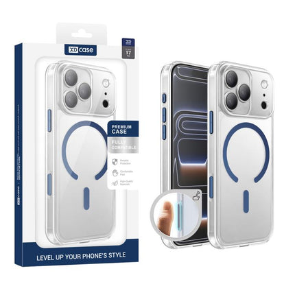 XDcase Frosted Transparent Magnetic Shockproof Phone Case, For iPhone 18, For iPhone 18 Pro, For iPhone 18 Pro Max, For iPhone 17 Pro Max, For iPhone 17 Pro, For iPhone 17