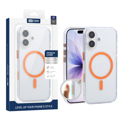 XDcase Frosted Transparent Magnetic Shockproof Phone Case, For iPhone 18, For iPhone 18 Pro, For iPhone 18 Pro Max, For iPhone 17 Pro Max, For iPhone 17 Pro, For iPhone 17