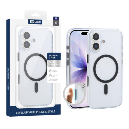 XDcase Frosted Transparent Magnetic Shockproof Phone Case, For iPhone 18, For iPhone 18 Pro, For iPhone 18 Pro Max, For iPhone 17 Pro Max, For iPhone 17 Pro, For iPhone 17