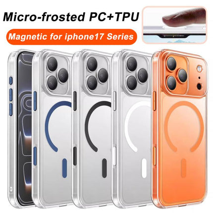 XDcase Frosted Transparent Magnetic Shockproof Phone Case, For iPhone 18, For iPhone 18 Pro, For iPhone 18 Pro Max, For iPhone 17 Pro Max, For iPhone 17 Pro, For iPhone 17