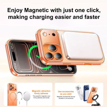 XDcase Frosted Transparent Magnetic Shockproof Phone Case, For iPhone 18, For iPhone 18 Pro, For iPhone 18 Pro Max, For iPhone 17 Pro Max, For iPhone 17 Pro, For iPhone 17