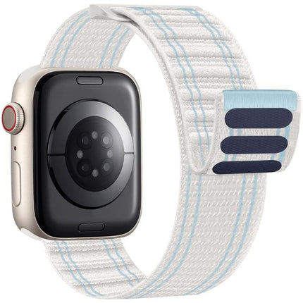xDfind Nylon Loop Woven Hook and Loop Fastener Watch Band, For Apple Watch 42 / 44 / 45 / 46 / 49mm, For Apple Watch 38 / 40 / 41 / S11 42mm