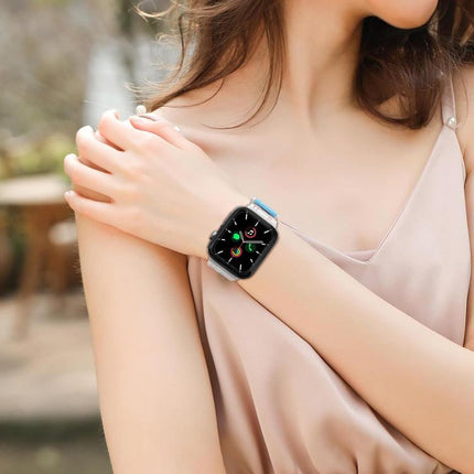 xDfind Nylon Loop Woven Hook and Loop Fastener Watch Band, For Apple Watch 42 / 44 / 45 / 46 / 49mm, For Apple Watch 38 / 40 / 41 / S11 42mm
