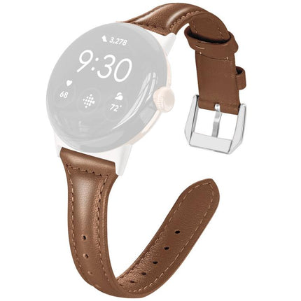 xDfind Slim Genuine Leather Watch Band, For Google Pixel Watch 5 / 4 / 3 / 2 / 1 41mm, For Google Pixel Watch 5 / 4 / 3 45mm