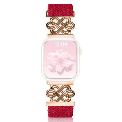 xDfind Chinese Knot Nylon Rainbow Braided Magnetic Buckle Watch Band, For Apple Watch 42 / 44 / 45 / 46 / 49mm, For Apple Watch 38 / 40 / 41 / S11 42mm