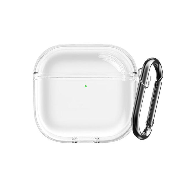 XDcase Transparent TPU Earbud Protective Case with Carabiner, For AirPods Pro 3, For AirPods 4, For AirPods Pro 2 / 1