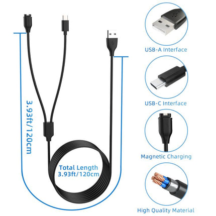 xDfind 2 in 1 USB to Type-C Charger Cable, Length: 1.2m, Charger Cable