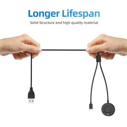 xDfind 2 in 1 USB to Type-C Integrated Watch Charging Base, Length: 1.2m, Charging Base