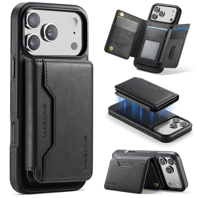 MAGKING K3 Series MagSafe RFID K3 Pro Card Bag Detachable Phone Case, For iPhone 17 Pro Max, For iPhone 17 Pro, For iPhone Air
