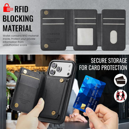 MAGKING K3 Series MagSafe RFID K3 Pro Card Bag Detachable Phone Case, For iPhone 17 Pro Max, For iPhone 17 Pro, For iPhone Air