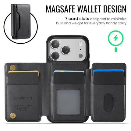 MAGKING K3 Series MagSafe RFID K3 Pro Card Bag Detachable Phone Case, For iPhone 17 Pro Max, For iPhone 17 Pro, For iPhone Air