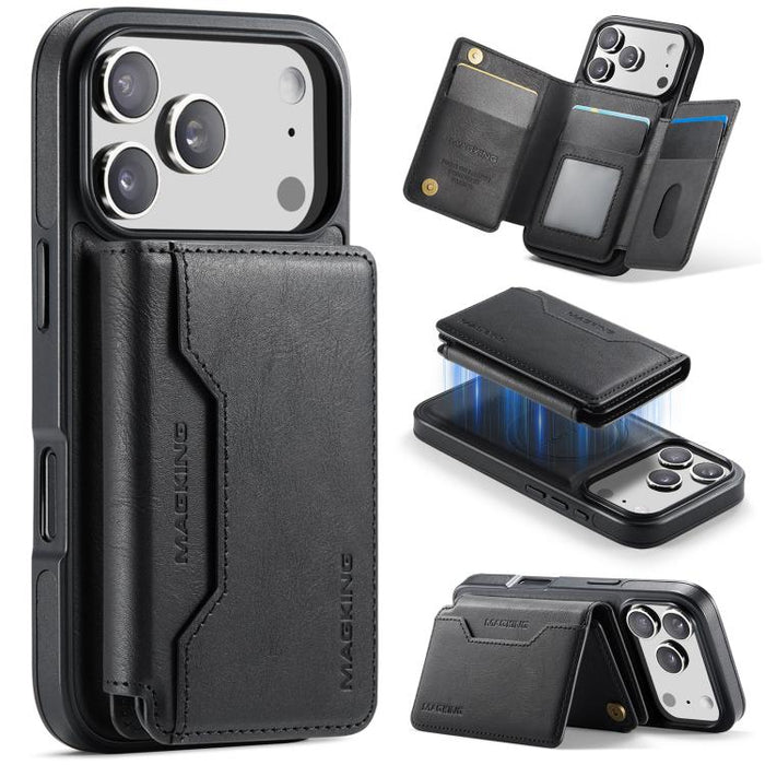 MAGKING K3 Series MagSafe RFID K3 Pro Card Bag Detachable Phone Case, For iPhone 17 Pro Max, For iPhone 17 Pro, For iPhone Air