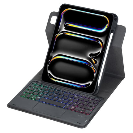 360-degree Rotation Backlight Bluetooth Keyboard Leather Tablet Case with Touchpad, For iPad Pro 11 2025 / 2024, For iPad 2025 / 2022, For iPad Air 11 2025 / iPad Pro 11 2022, For iPad 10.2 2021 / 2019 / iPad Air 3