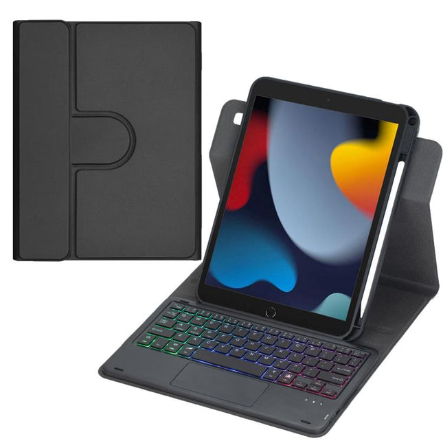 360-degree Rotation Backlight Bluetooth Keyboard Leather Tablet Case with Touchpad, For iPad Pro 11 2025 / 2024, For iPad 2025 / 2022, For iPad Air 11 2025 / iPad Pro 11 2022, For iPad 10.2 2021 / 2019 / iPad Air 3