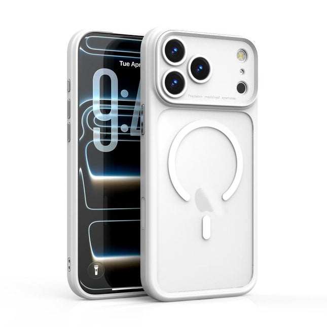 Precision Hole PC Transparent Shockproof Magnetic Phone Case, For iPhone 17 Pro Max, For iPhone 17 Pro